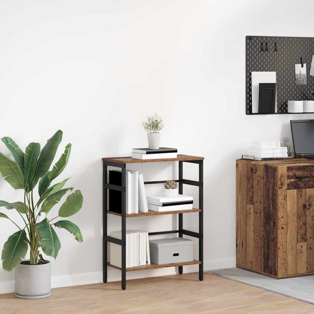 vidaXL Ράφι Βιβλίων Παλιό Ξύλο 60 x 29,5 x 81 εκ Επεξεργασμένο ξύλο