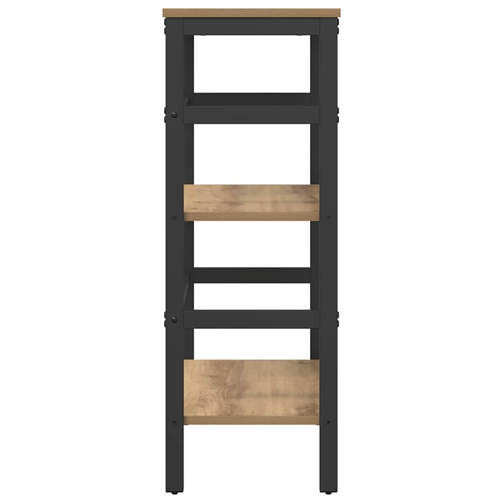 vidaXL Ράφι Βιβλίων Artisan Oak 60 x 29,5 x 81 εκ Επεξεργασμένο ξύλο