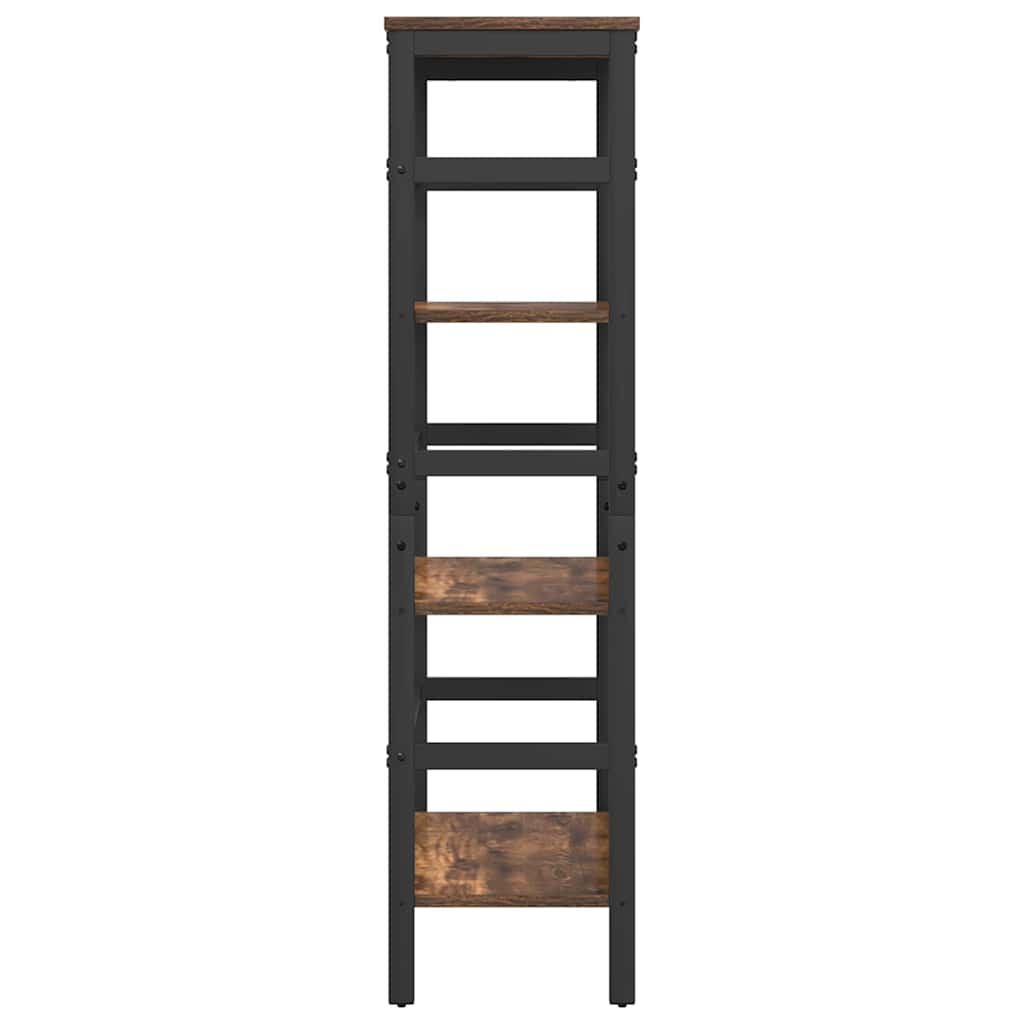 vidaXL Ράφι Βιβλίων Καπνιστό Δρύς 60 x 29,5 x 115 εκ