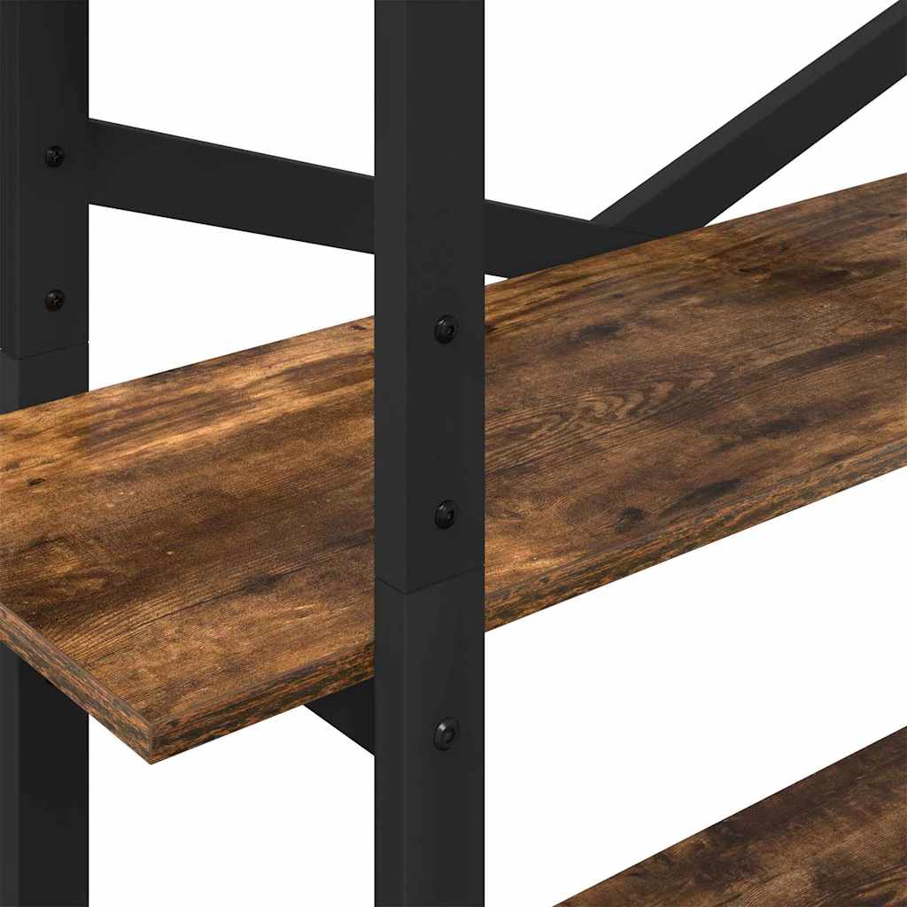 vidaXL Ράφι Βιβλίων Καπνιστό Δρύς 100 x 33,5 x 178 εκ