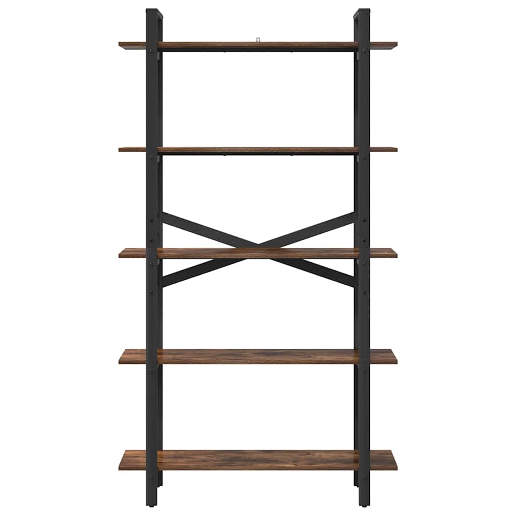 vidaXL Ράφι Βιβλίων Καπνιστό Δρύς 100 x 33,5 x 178 εκ