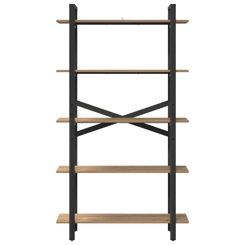 vidaXL Ράφι Βιβλίων Artisan Oak 100 x 33,5 x 178 εκ Επεξεργασμένο ξύλο