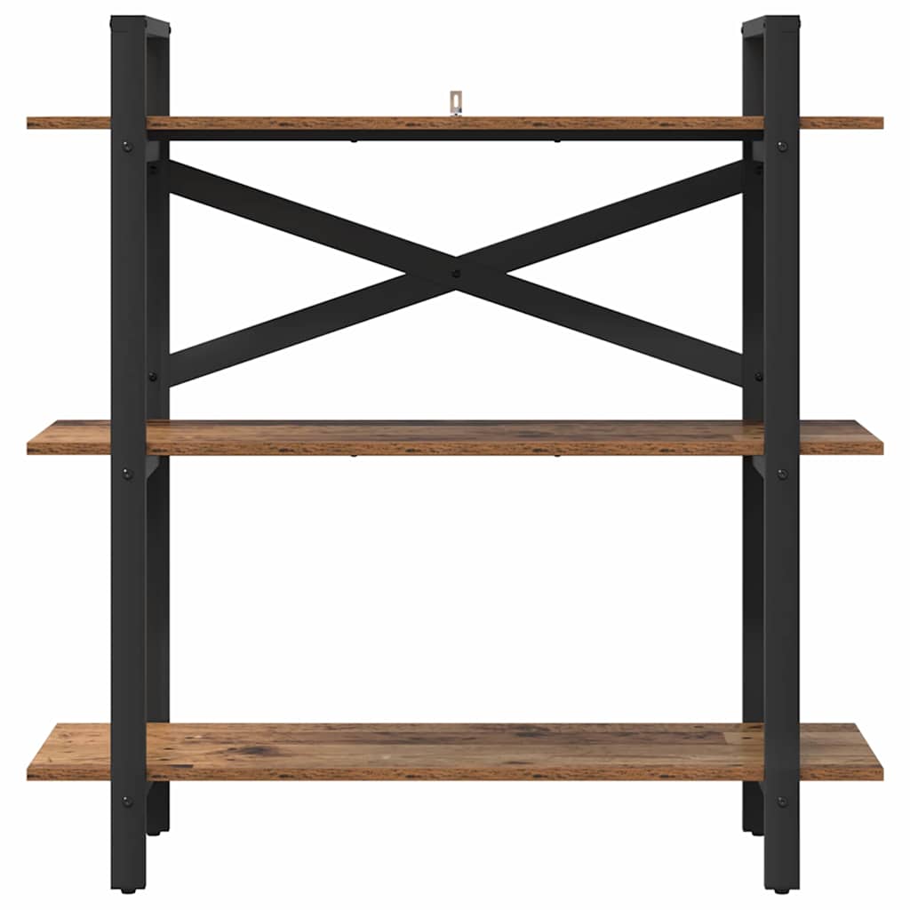 vidaXL Ράφι Βιβλίων Παλιό Ξύλο 100 x 33,5 x 102 εκ Επεξεργασμένο ξύλο