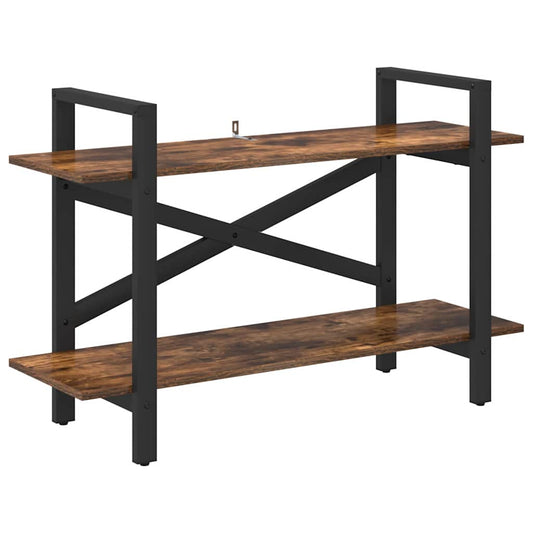 vidaXL Ράφι Βιβλίων Καπνιστό Δρύς 100 x 33,5 x 64 εκ