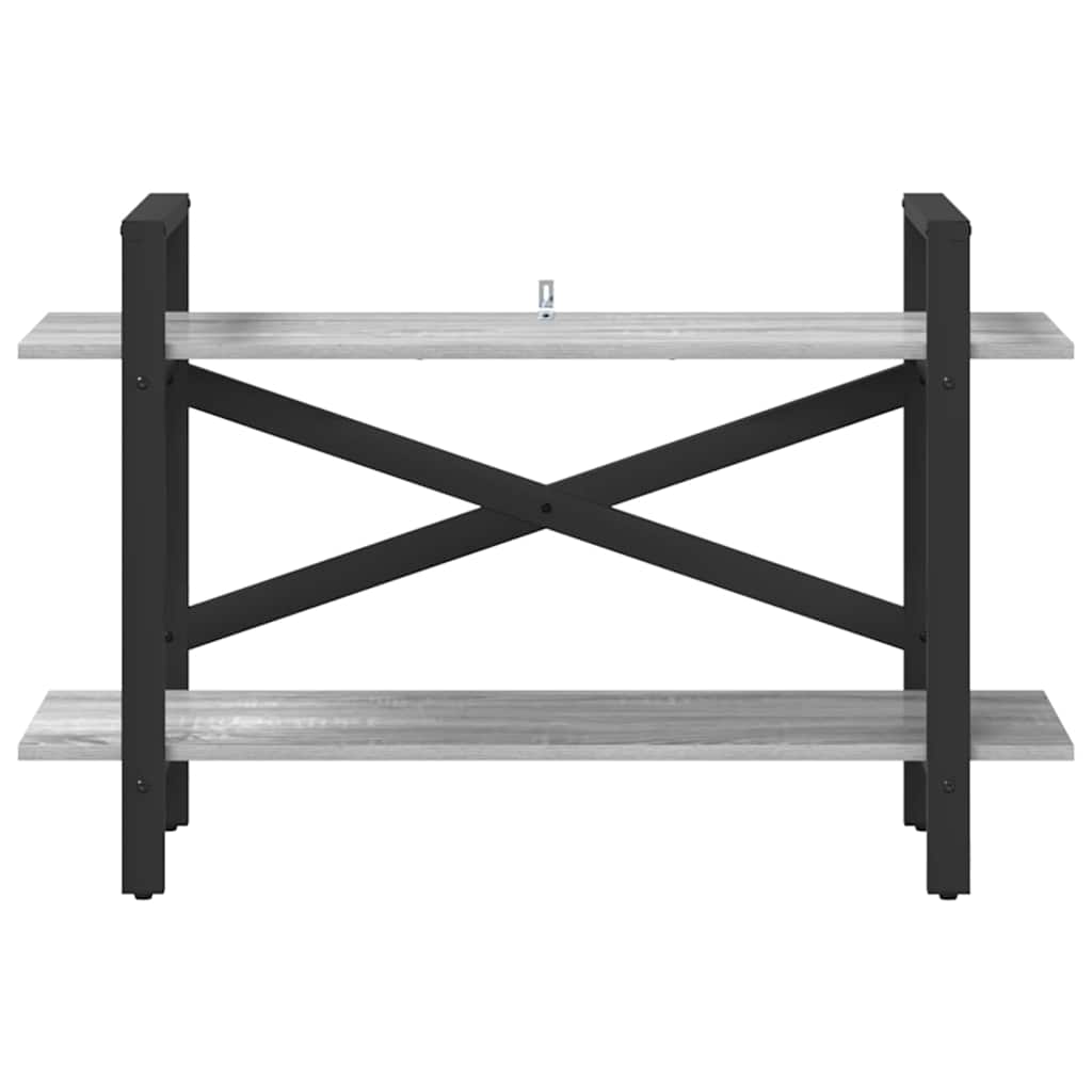 vidaXL Ράφι Βιβλίων Γκρίζο Σονομα 100 x 33,5 x 64 εκ