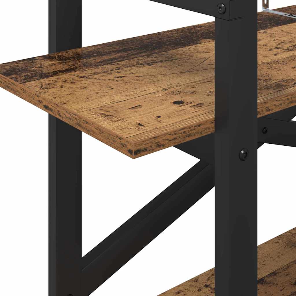 vidaXL Ράφι Βιβλίων Παλιό Ξύλο 100 x 33,5 x 64 εκ Επεξεργασμένο ξύλο