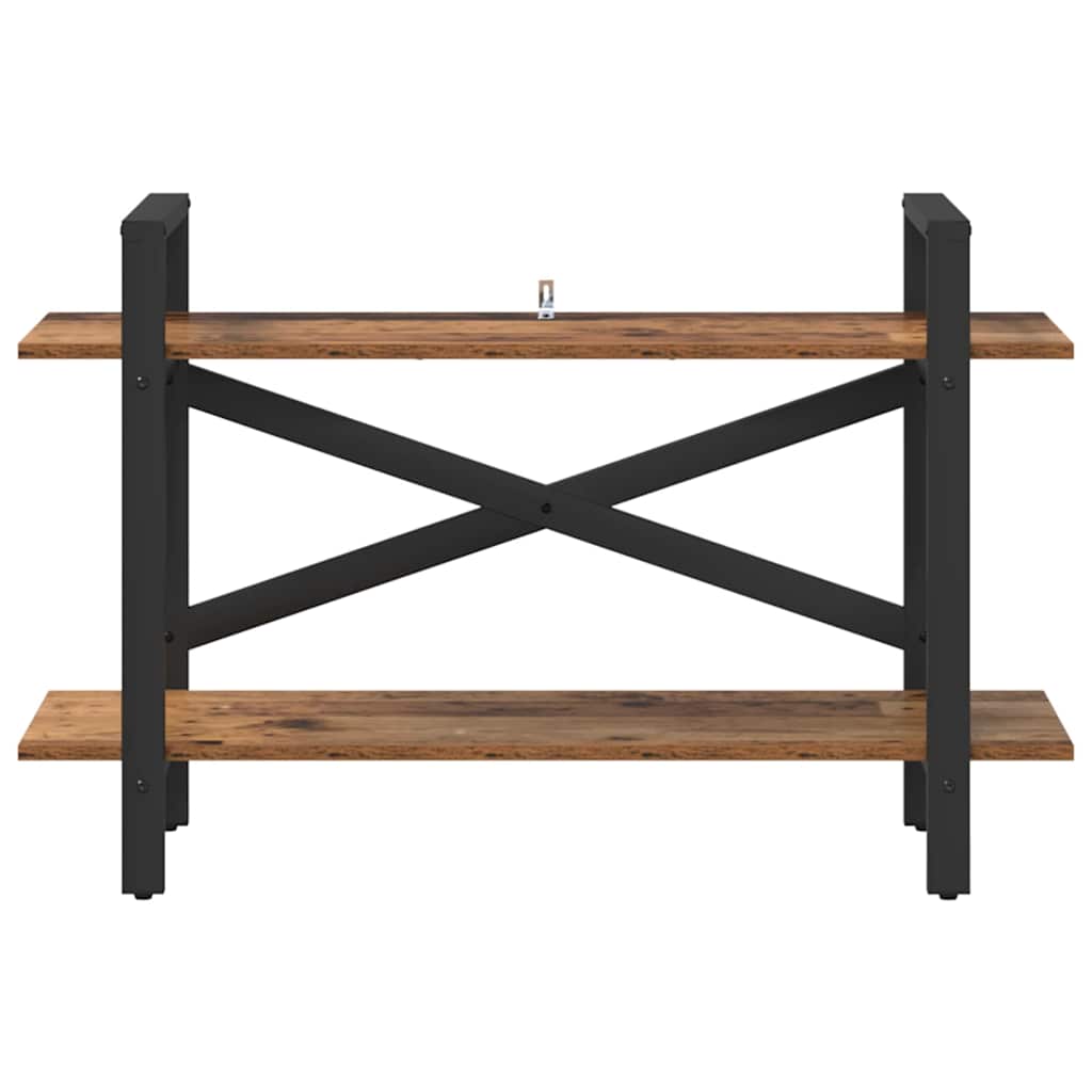 vidaXL Ράφι Βιβλίων Παλιό Ξύλο 100 x 33,5 x 64 εκ Επεξεργασμένο ξύλο