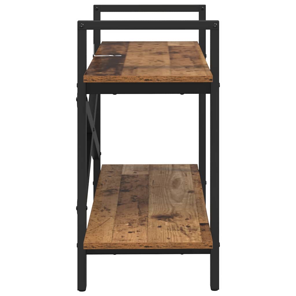 vidaXL Ράφι Βιβλίων Παλιό Ξύλο 100 x 33,5 x 64 εκ Επεξεργασμένο ξύλο