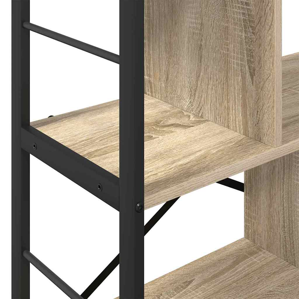 vidaXL Ράφι Βιβλίων Δρύς Sonoma 75 x 30 x 91 εκ. Επεξεργασμένο ξύλο