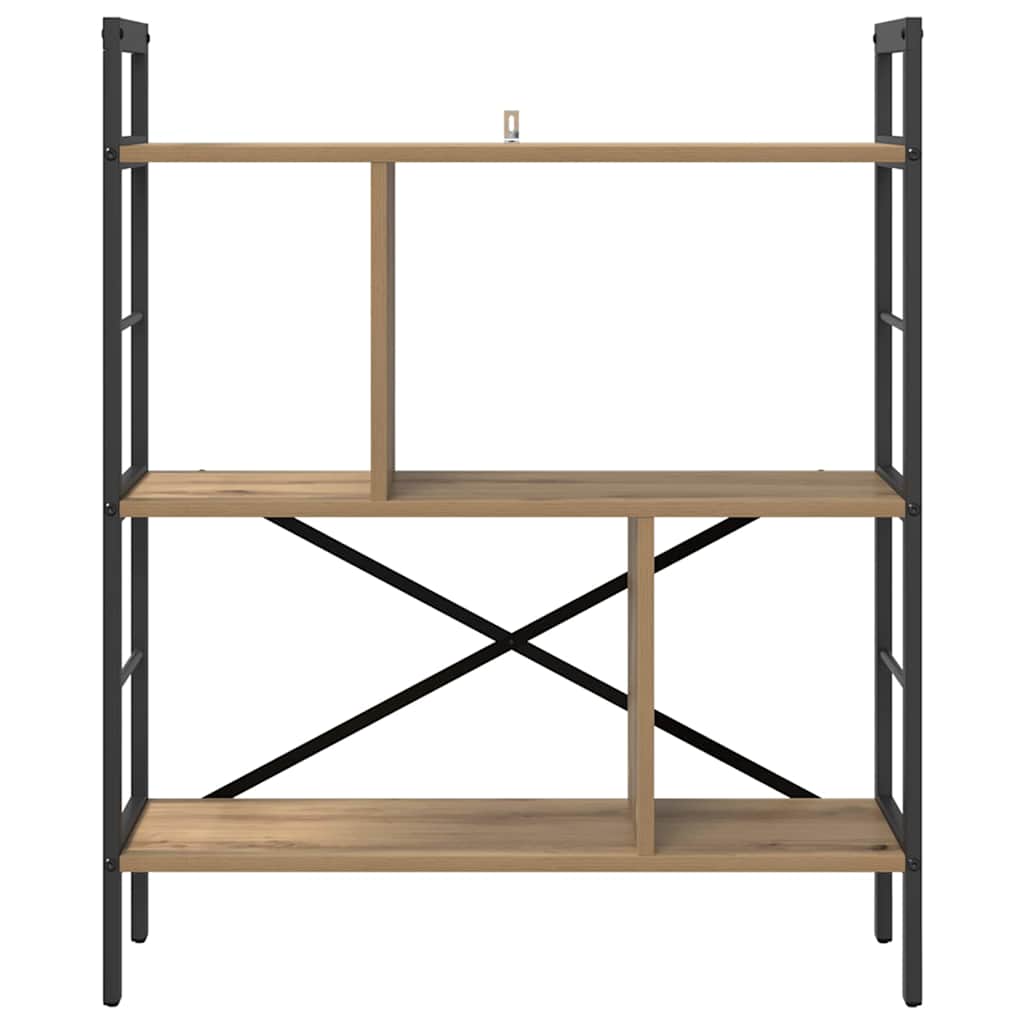 vidaXL Ράφι Βιβλίων Artisan Oak 75 x 30 x 91 εκ. Επεξεργασμένο ξύλο