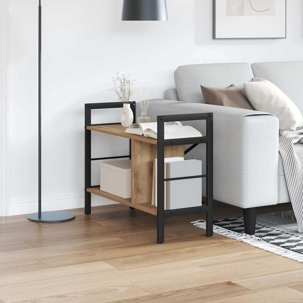 vidaXL Ράφι Βιβλίων Artisan Oak 75 x 30 x 58,5 εκ. Επεξεργασμένο ξύλο