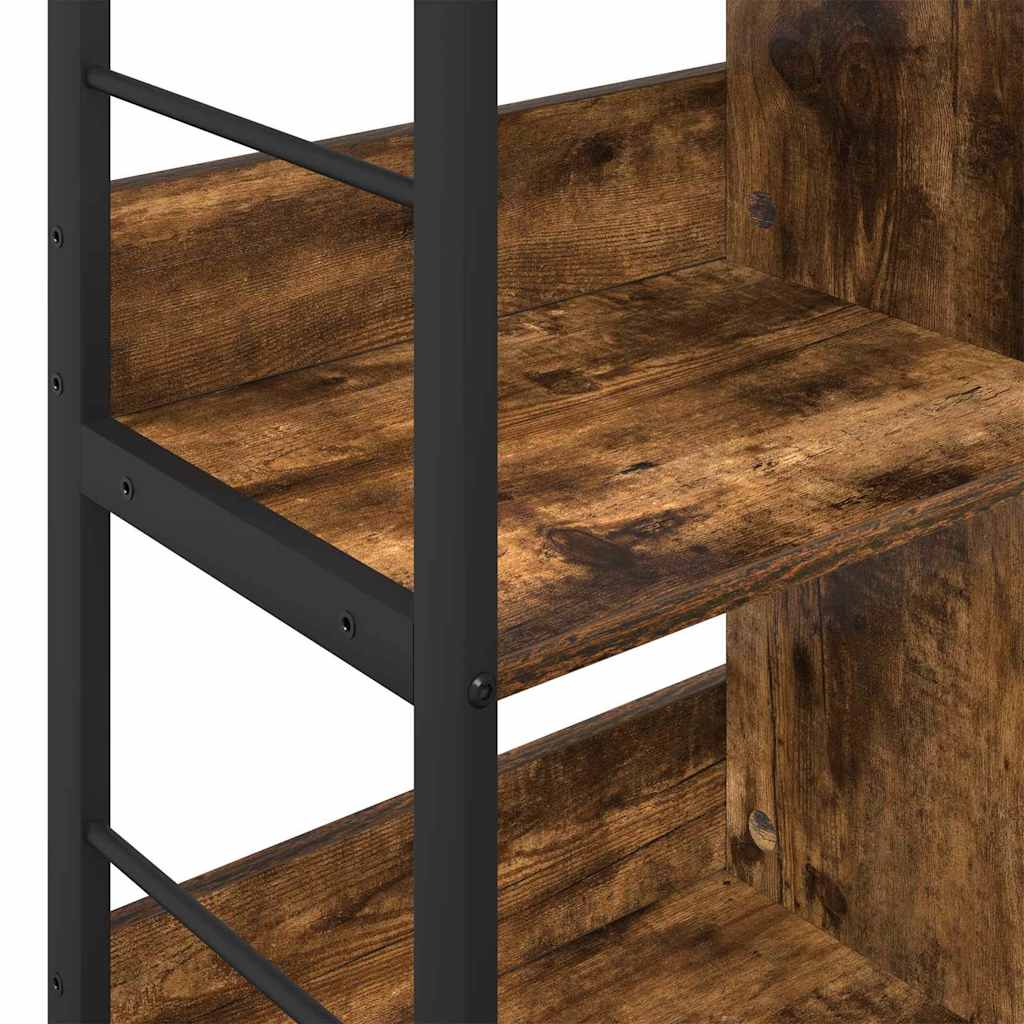 vidaXL Ράφι Βιβλίων Καπνιστό Δρύς 82 x 32 x 79 εκ. Επεξεργασμένο ξύλο