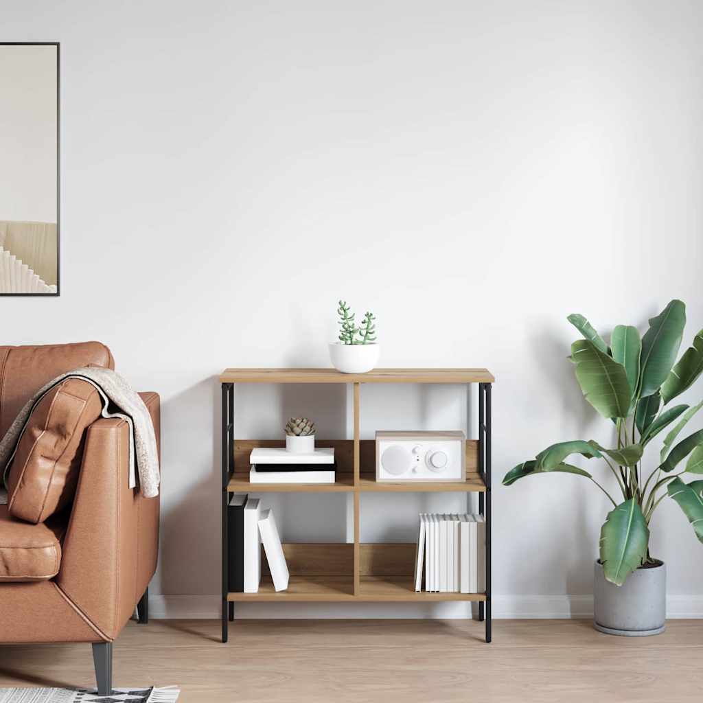 vidaXL Ράφι Βιβλίων Artisan Oak 82 x 32 x 79 εκ. Επεξεργασμένο ξύλο