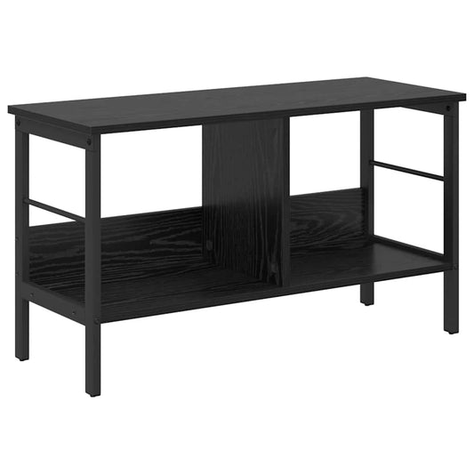 vidaXL Ράφι Βιβλίων Μαύρη Οξυά 82 x 32 x 47 εκ. Επεξεργασμένο ξύλο