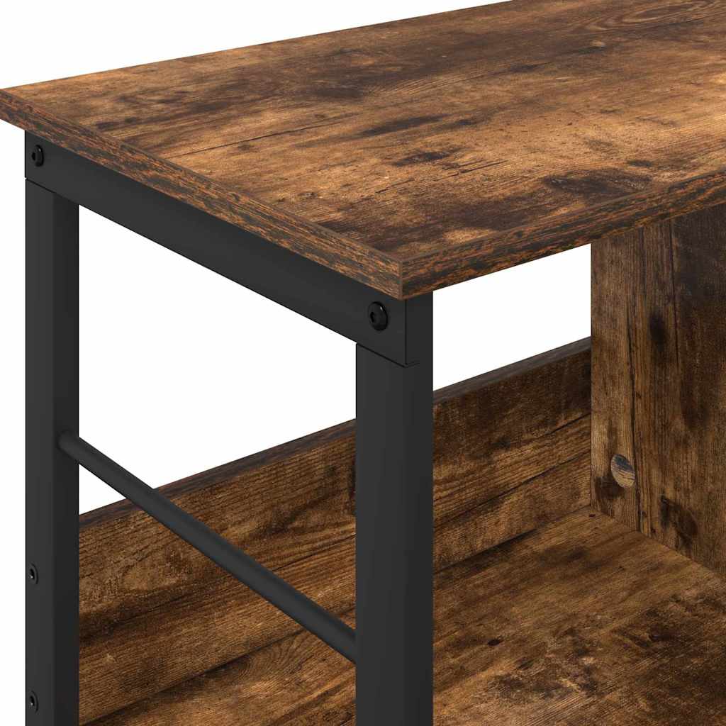 vidaXL Ράφι Βιβλίων Καπνιστό Δρύς 82 x 32 x 47 εκ. Επεξεργασμένο ξύλο