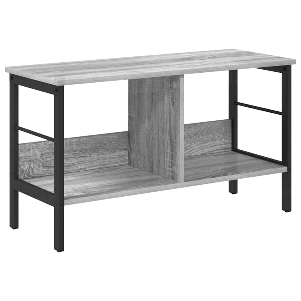 vidaXL Ράφι Βιβλίων Γκρίζο Σονομα 82 x 32 x 47 εκ. Επεξεργασμένο ξύλο