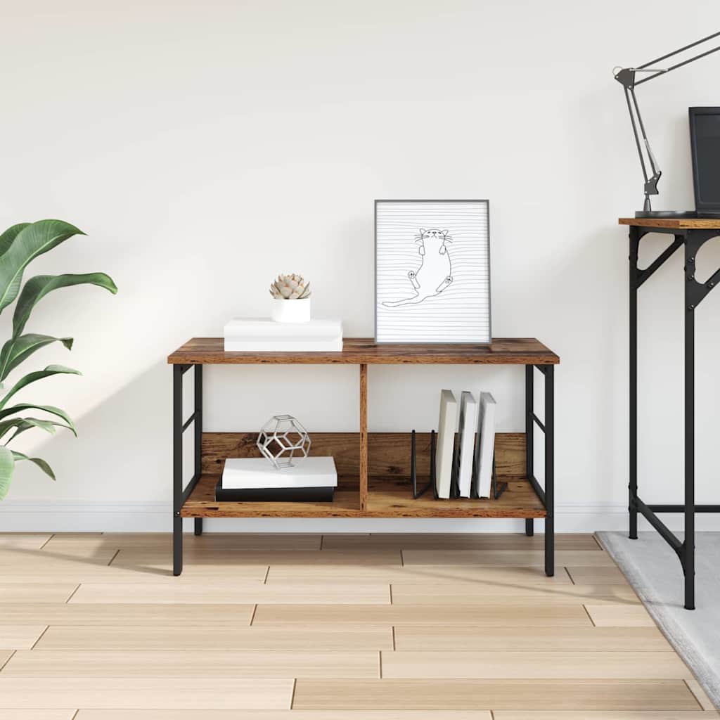 vidaXL Ράφι Βιβλίων Παλιό Ξύλο 82 x 32 x 47 εκ. Επεξεργασμένο ξύλο