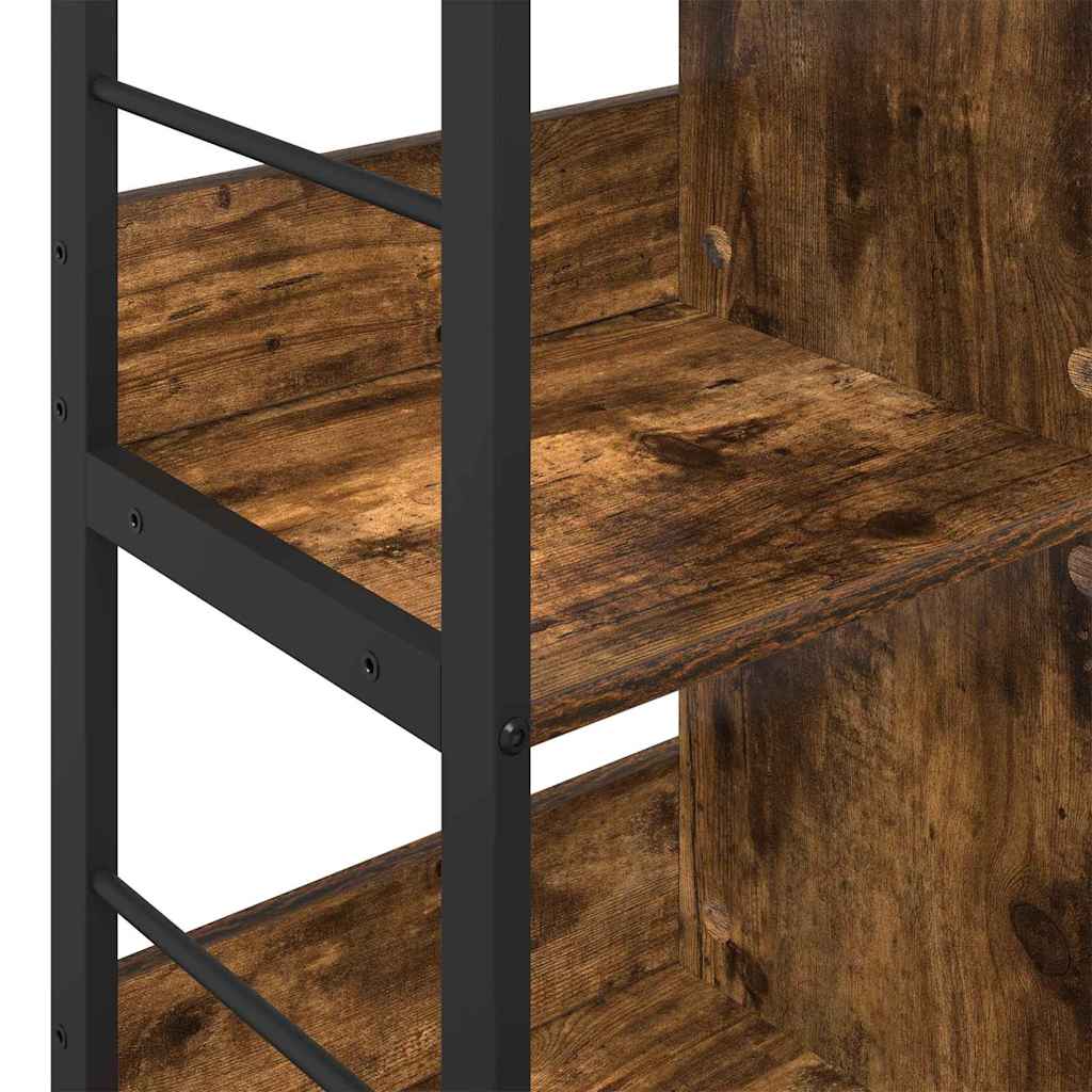 vidaXL Ράφι Βιβλίων Καπνιστό Δρύς 102 x 32 x 104,5 εκ.