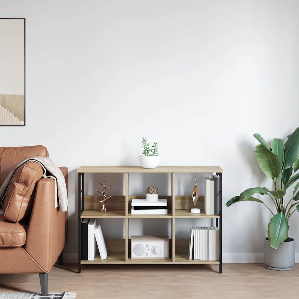 vidaXL Ράφι Βιβλίων Δρύς Sonoma 102 x 32 x 72,5 εκ. Επεξεργασμένο ξύλο