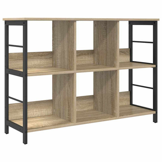vidaXL Ράφι Βιβλίων Δρύς Sonoma 102 x 32 x 72,5 εκ. Επεξεργασμένο ξύλο