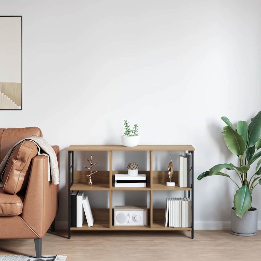 vidaXL Ράφι Βιβλίων Artisan Oak 102 x 32 x 72,5 εκ. Επεξεργασμένο ξύλο