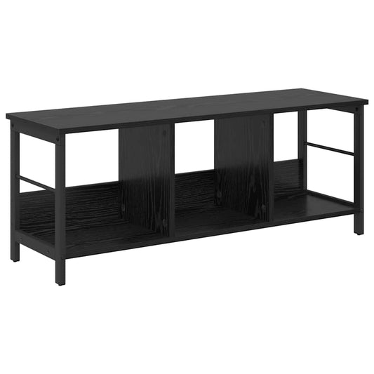 vidaXL Ράφι Βιβλίων Μαύρη Οξυά 102 x 32 x 40,5 εκ. Επεξεργασμένο ξύλο