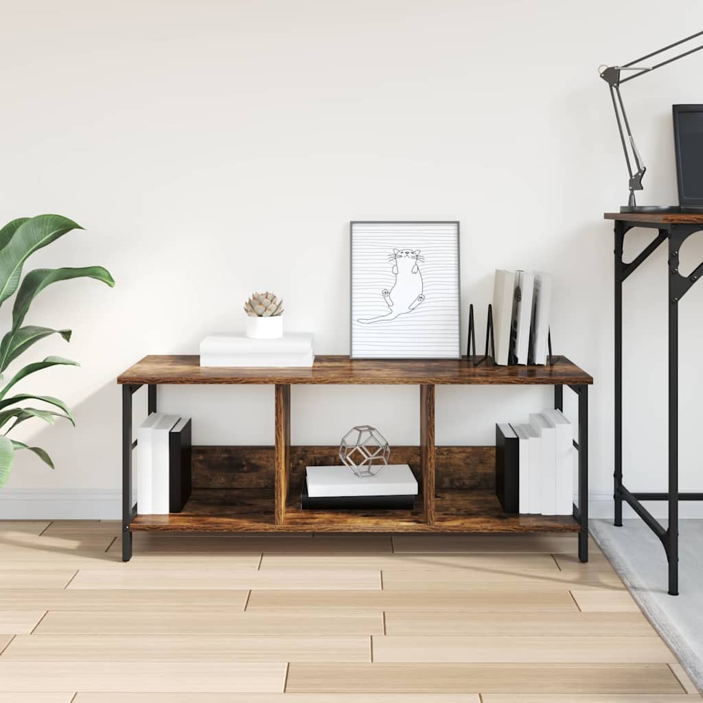 vidaXL Ράφι Βιβλίων Καπνιστό Δρύς 102 x 32 x 40,5 εκ.