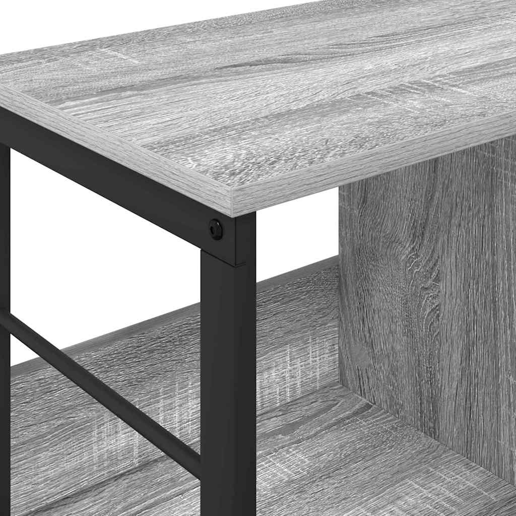 vidaXL Ράφι Βιβλίων Γκρίζο Σονομα 102 x 32 x 40,5 εκ.
