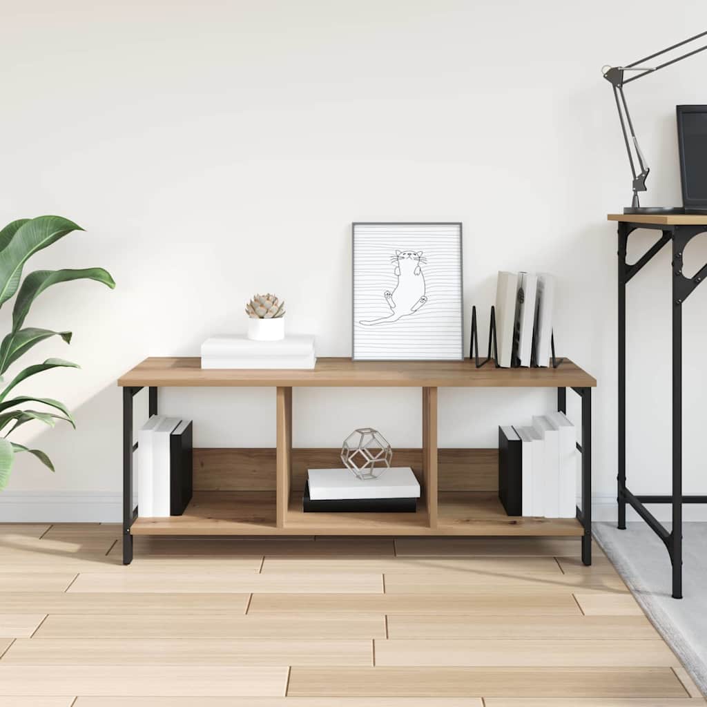 vidaXL Ράφι Βιβλίων Artisan Oak 102 x 32 x 40,5 εκ. Επεξεργασμένο ξύλο