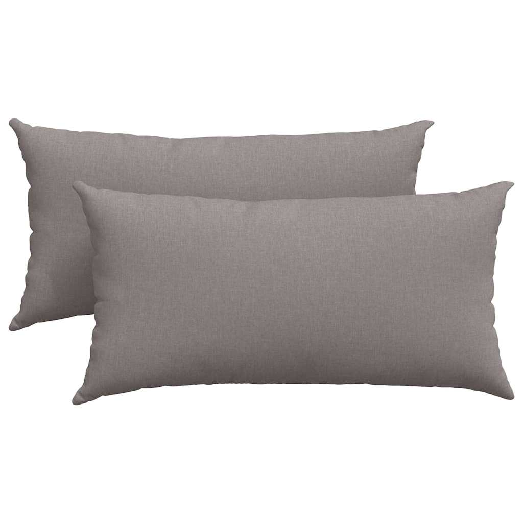vidaXL Μαξιλάρι Καναπέ 2 pcs Taupe 80 x 40 cm ύφασμα