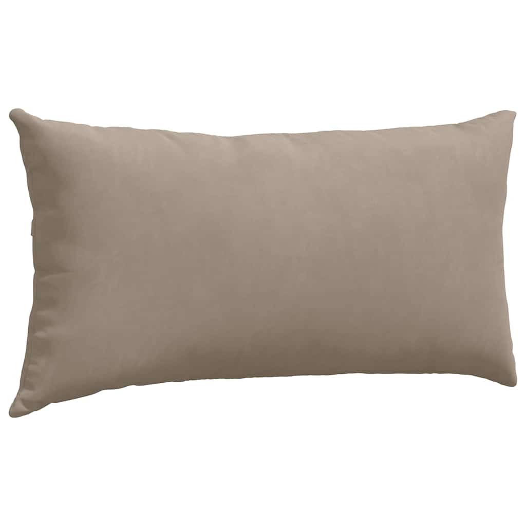 vidaXL Μαξιλάρι Καναπέ 2 pcs Taupe 80 x 40 cm ύφασμα