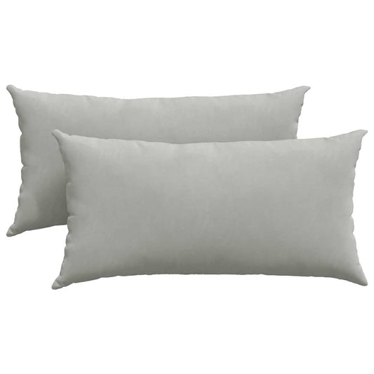 vidaXL Μαξιλάρι Καναπέ 2 pcs Ανοιχτό γκρι 80 x 40 cm ύφασμα