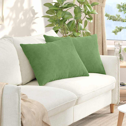vidaXL Μαξιλάρι Καναπέ 2 pcs Ανοιχτό πράσινο 70 x 50 cm