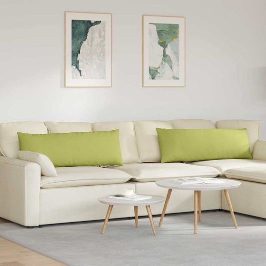 vidaXL Μαξιλάρι Καναπέ 2 pcs Ανοιχτό Πράσινο 120 x 40 cm ύφασμα