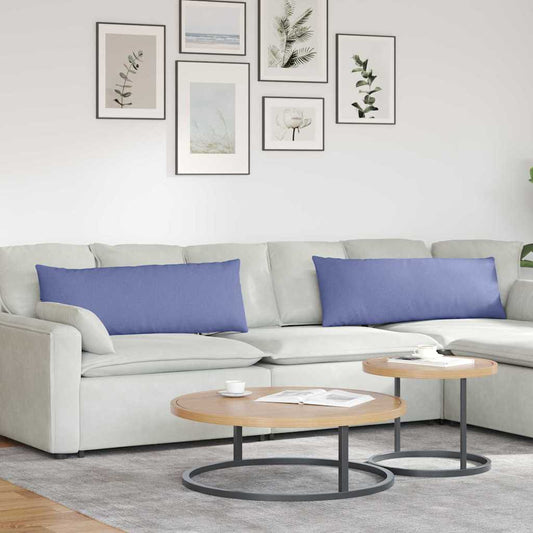 vidaXL Μαξιλάρι Καναπέ 2 pcs Μπλε 120 x 40 cm ύφασμα