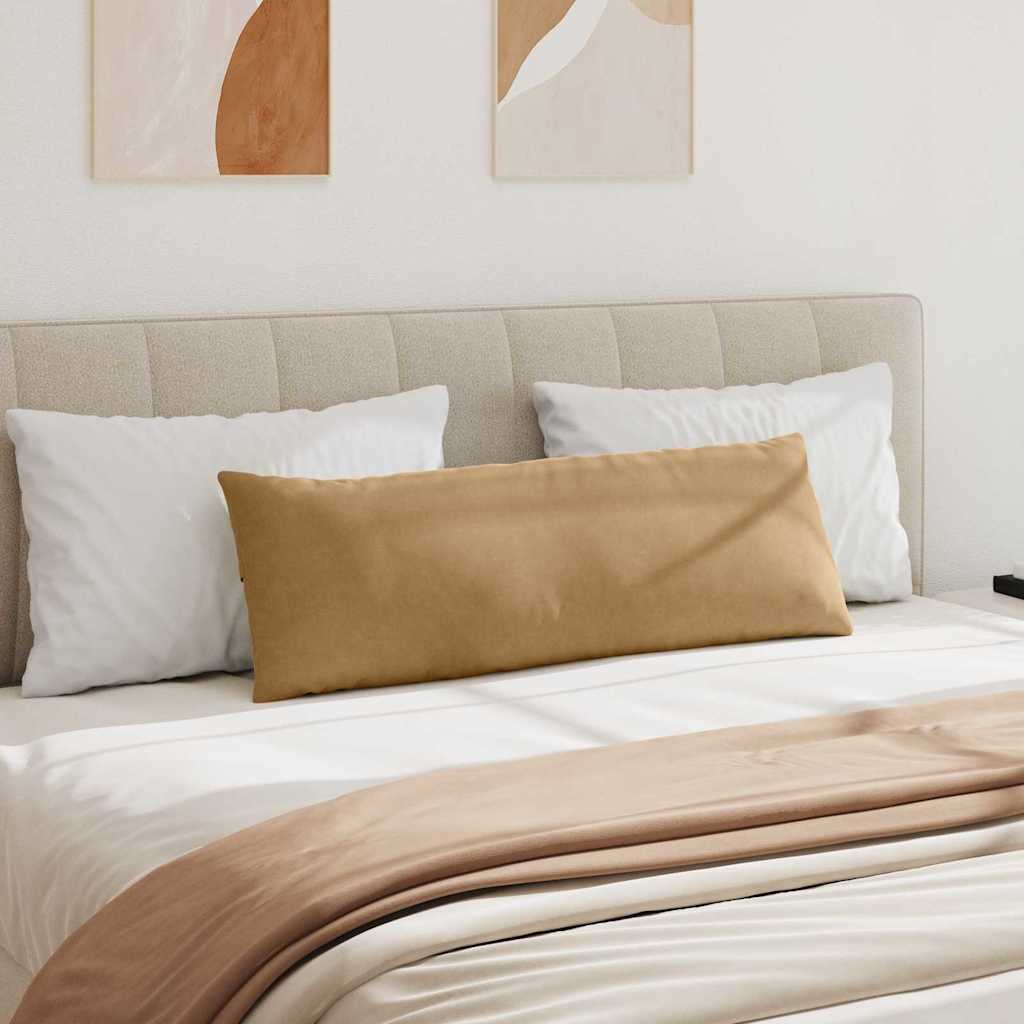 vidaXL Μαξιλάρι Καναπέ 2 pcs Καφέ 120 x 40 cm Υφασμάτινο Κορντουρά