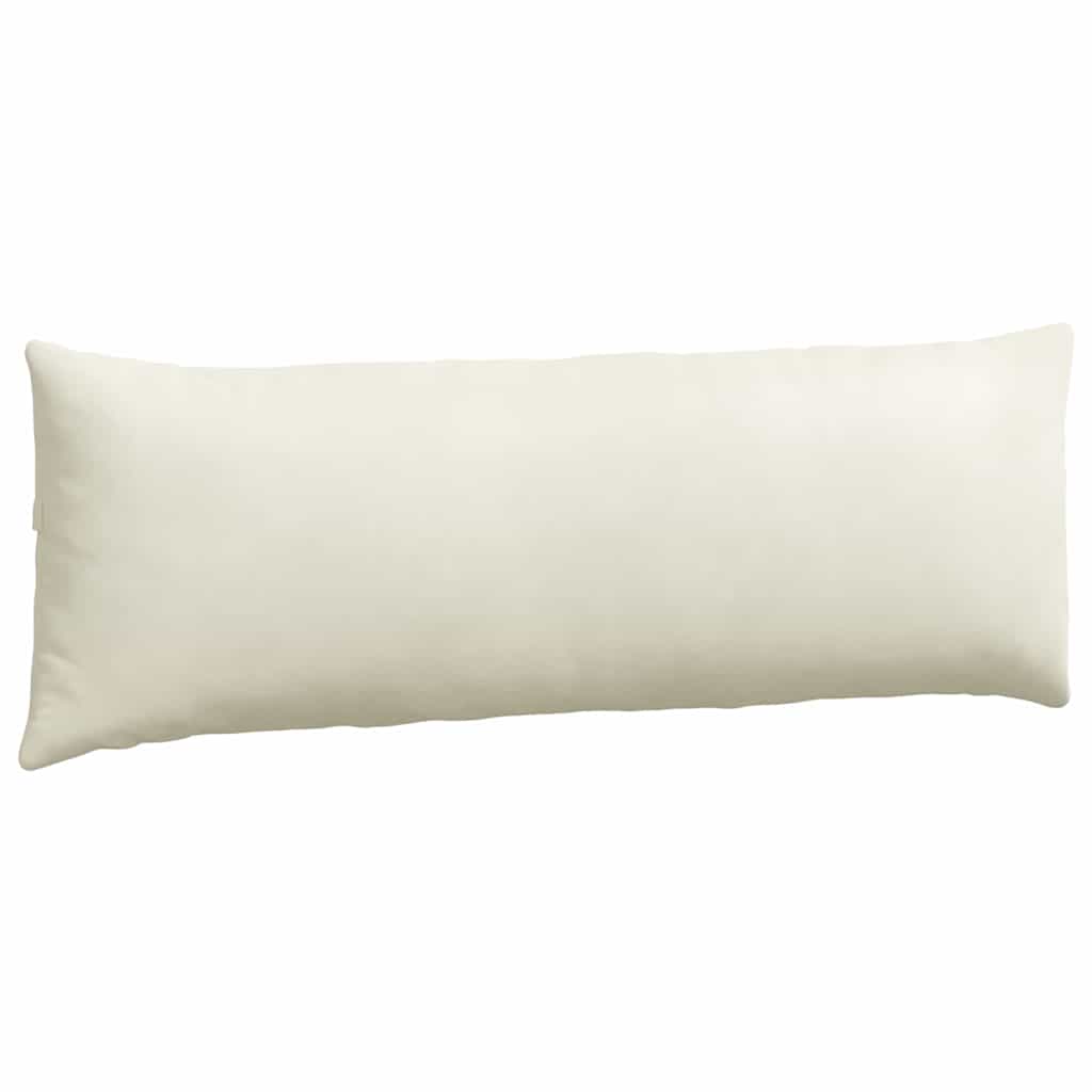 vidaXL Μαξιλάρι Καναπέ 2 pcs Κρεμ 120 x 40 cm Υφασμάτινο Κορντουρά