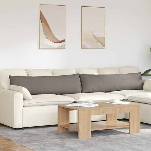 vidaXL Μαξιλάρι Καναπέ 2 pcs Taupe 145 x 40 εκ. ύφασμα
