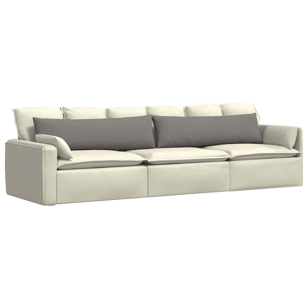 vidaXL Μαξιλάρι Καναπέ 2 pcs Taupe 145 x 40 εκ. ύφασμα