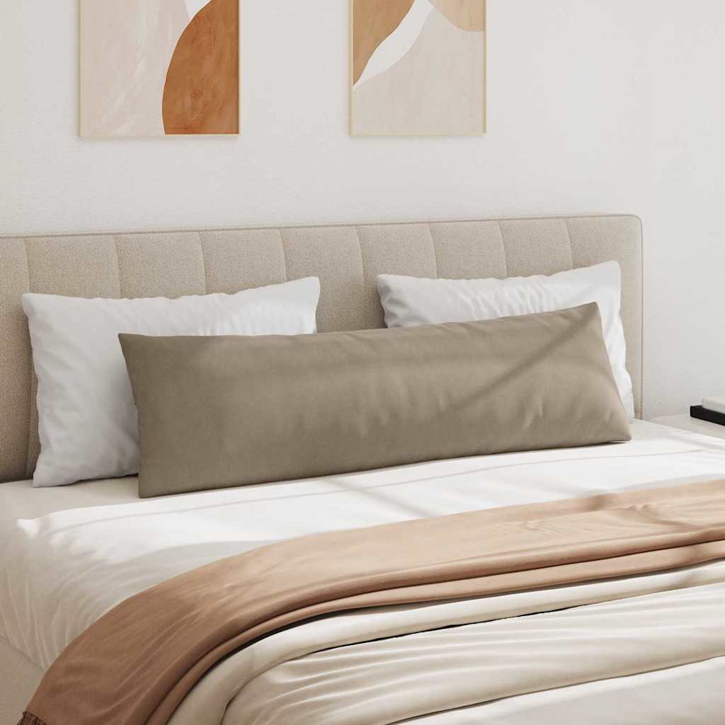 vidaXL Μαξιλάρι Καναπέ 2 pcs Taupe 145 x 40 εκ. ύφασμα