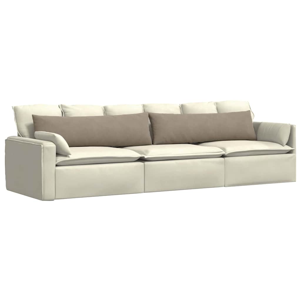 vidaXL Μαξιλάρι Καναπέ 2 pcs Taupe 145 x 40 εκ. ύφασμα