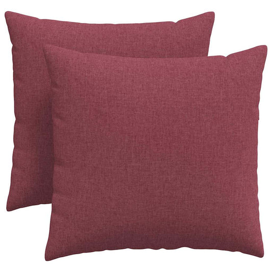 vidaXL Μαξιλάρι Καναπέ 2 pcs Κόκκινο 45 x 45 cm ύφασμα