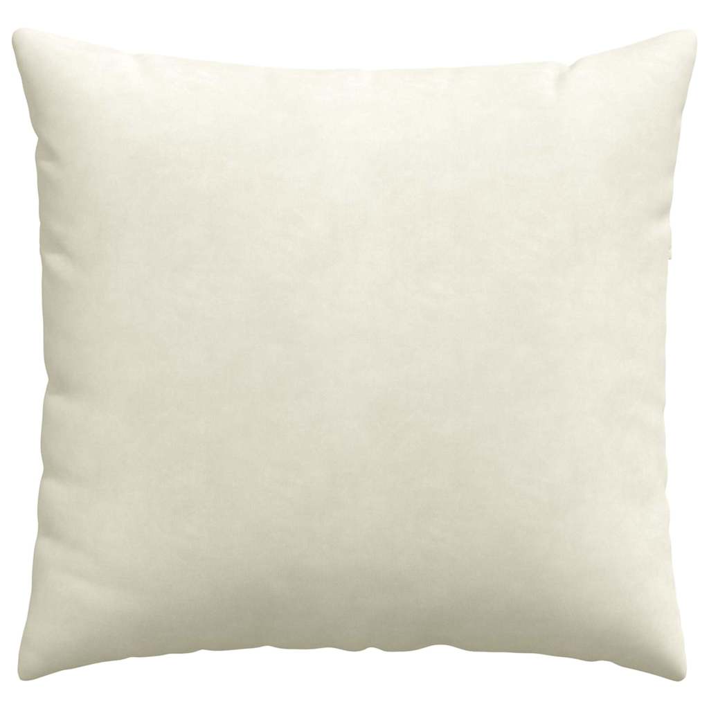 vidaXL Μαξιλάρι Καναπέ 2 pcs Κρεμ 45 x 45 cm Υφασμάτινο Κορντουρά