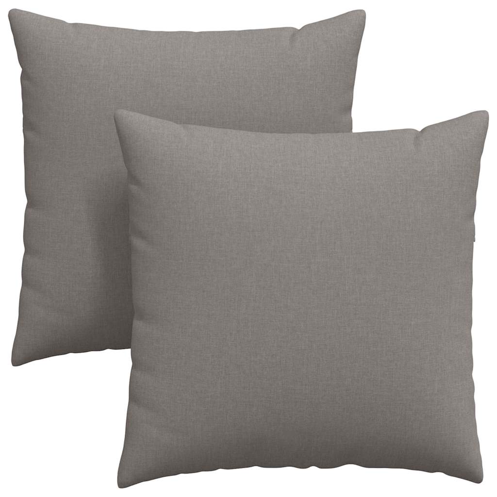vidaXL Μαξιλάρι Καναπέ 2 pcs Taupe 60 x 60 cm ύφασμα