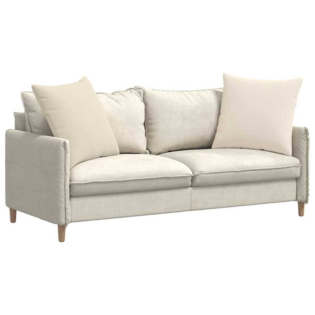 vidaXL Μαξιλάρι Καναπέ 2 pcs Μπεζ 60 x 60 cm ύφασμα