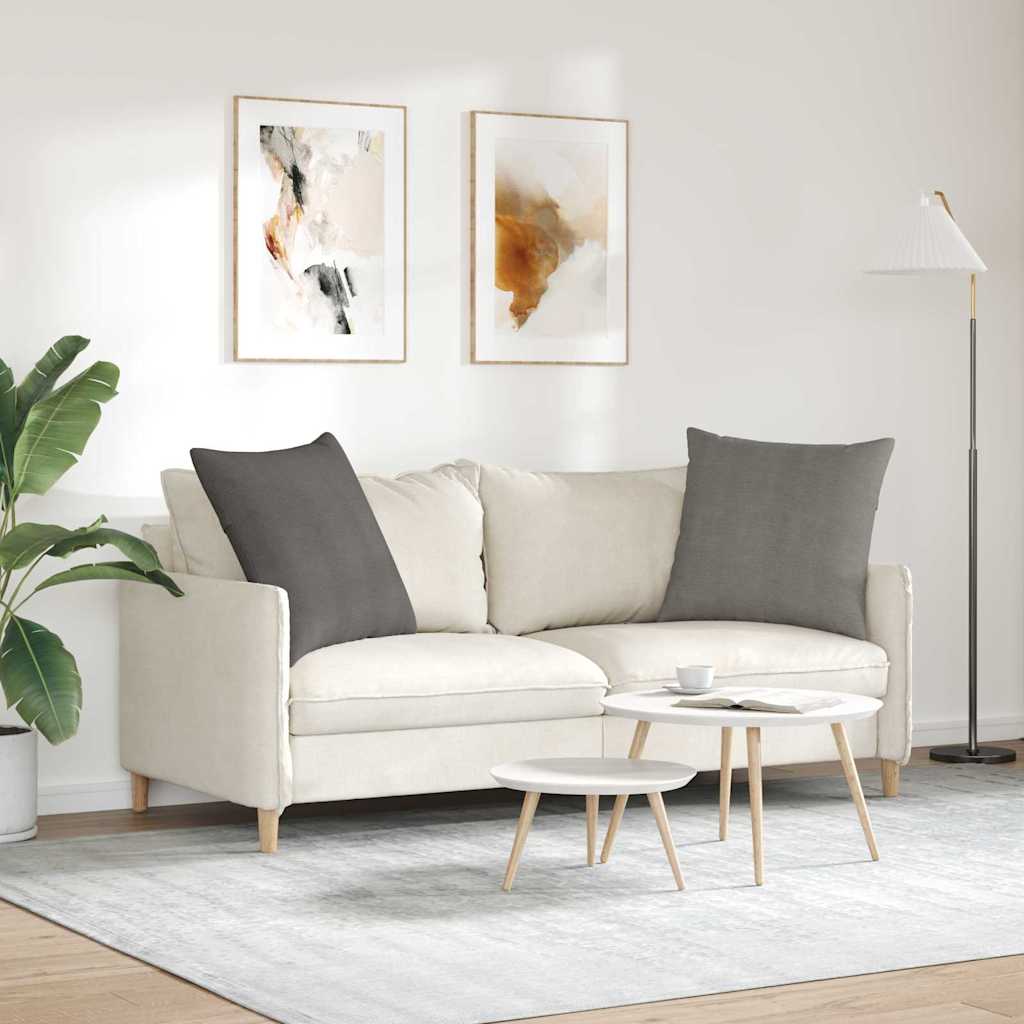 vidaXL Μαξιλάρι Καναπέ 2 pcs Ανοιχτό γκρι 60 x 60 cm