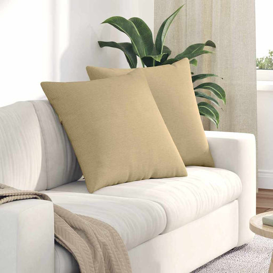 vidaXL Μαξιλάρι Καναπέ 2 pcs Γκρι Πράσινο 80 x 80 cm