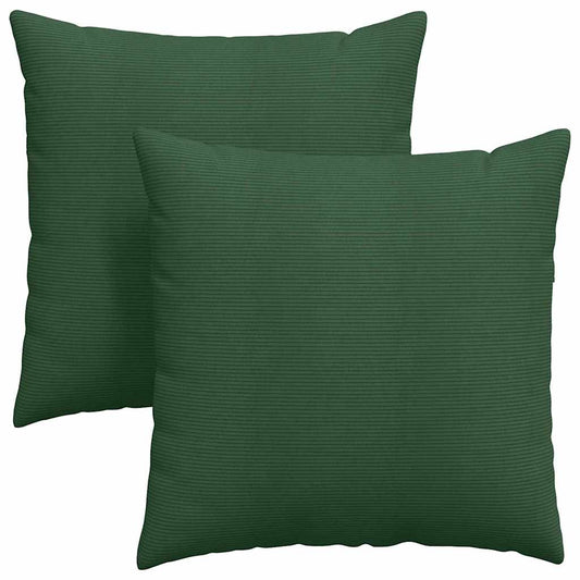 vidaXL Μαξιλάρι Καναπέ 2 pcs Σκούρο Πράσινο 80 x 80 cm