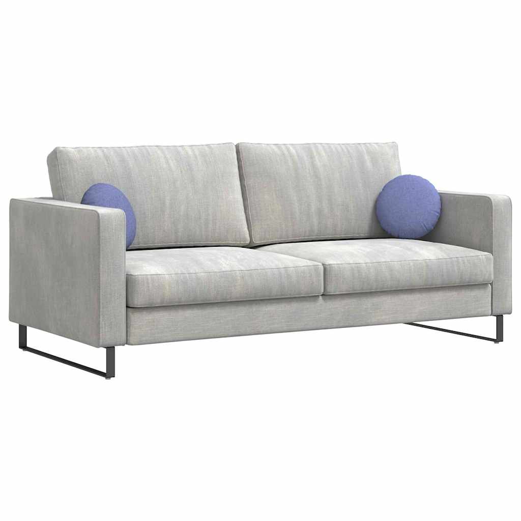 vidaXL Μαξιλάρια καθισμάτων 2 pcs Μπλε τζην Ø30 x 13 εκ ύφασμα