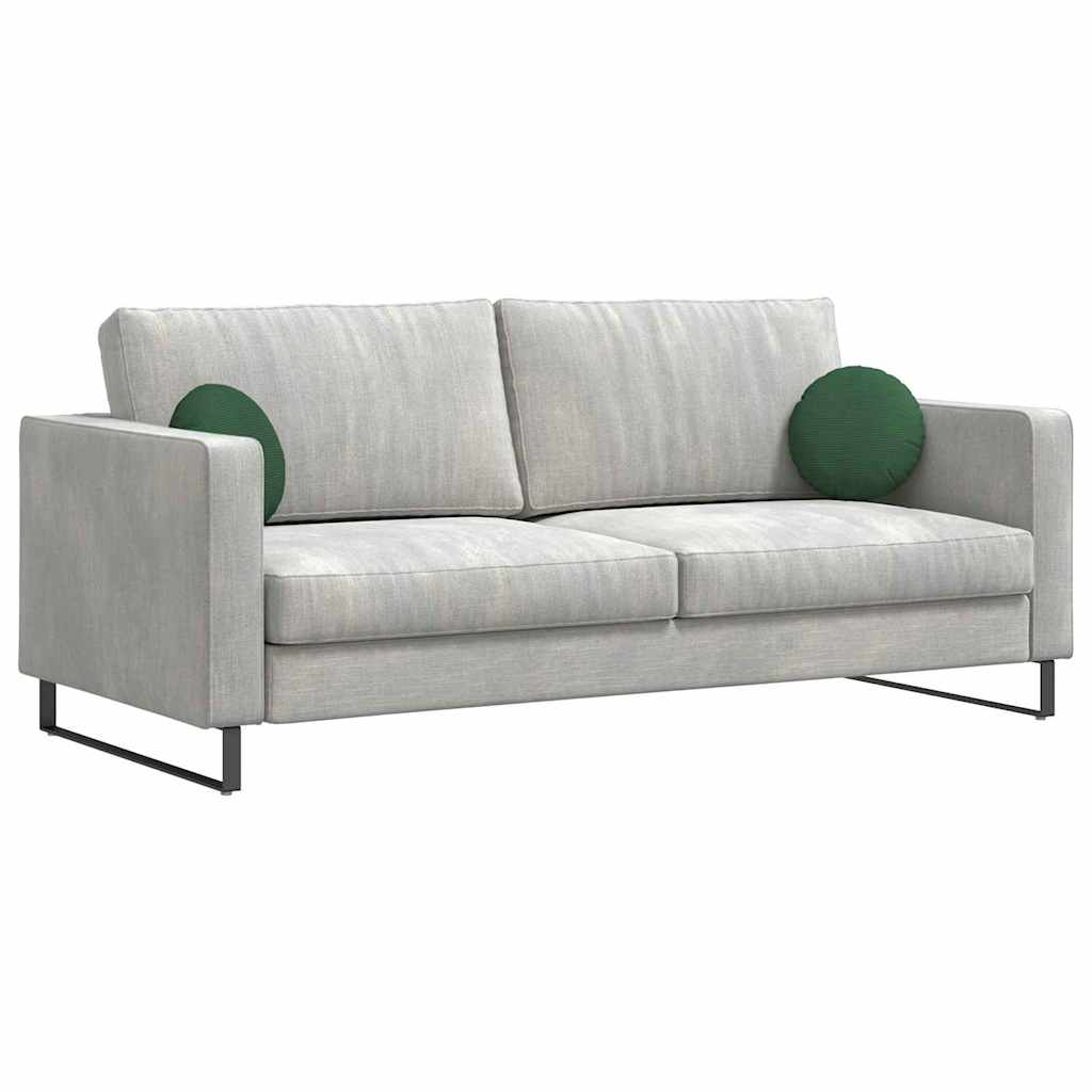 vidaXL Μαξιλάρια καθισμάτων 2 pcs Σκούρο Πράσινο Ø 30 cm